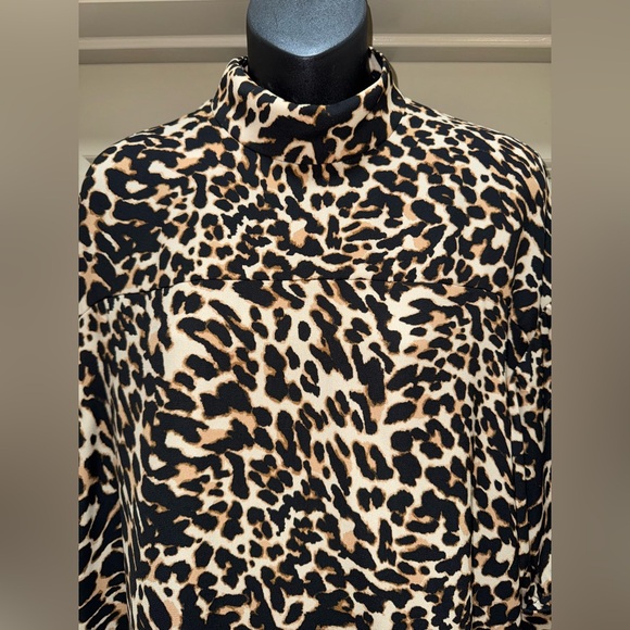ZARA Animal Print Oversized Blouse size L - Picture 6 of 16